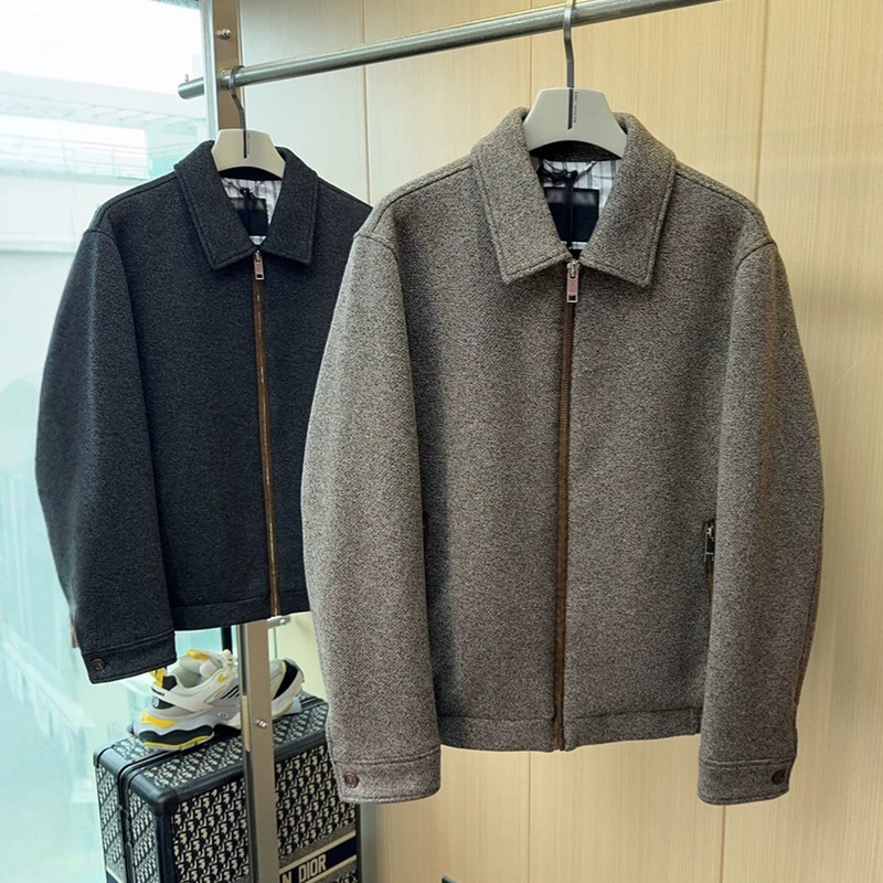 BORBOTIE men's jacket, 2026 autumn/winter new collection, EZ old-money style, fashionable lapel, casual outerwear BORBOTIE men's jacket, 2026 autumn/winter new collection, EZ old-money style, fashionable lapel, casual outerwear