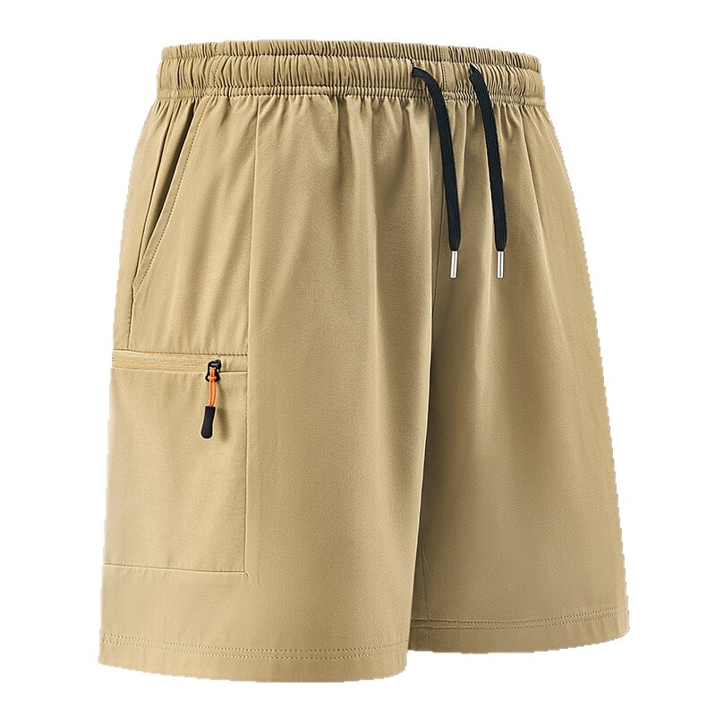 Summer Thin Sports Shorts for Men, Trendy Brand, Loose Fit, Large Size, Casual Mid-Length Pants, Straight Cut, Quick-Dry, Breathable, Five-Point Pants
