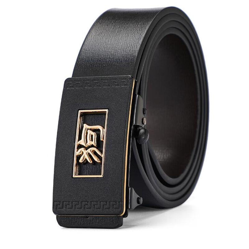 Cinturón automático para hombre moda juvenil casual y negocios sin dientes