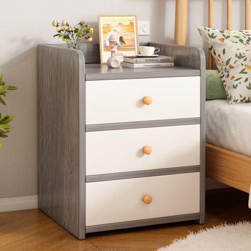 Bedside Cabinet Home Simple Modern Easy Storage Cabinet with Lock Mini Storage Cabinet Small Bedroom Renting Room Small Cabinet 