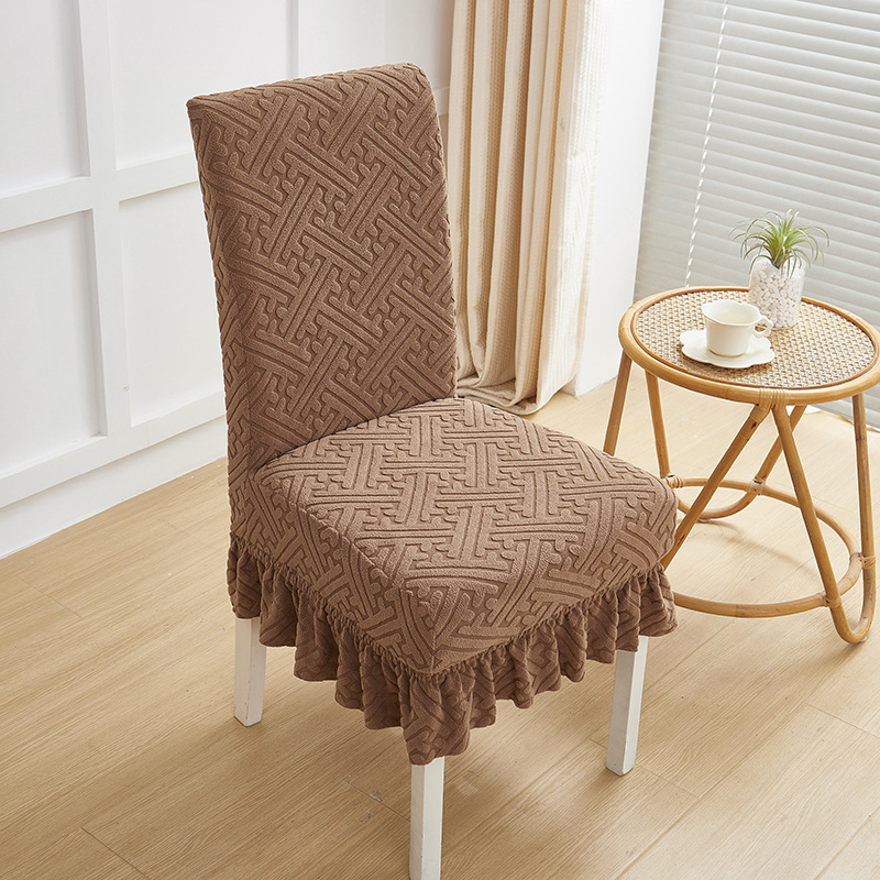 Cuadernas de asiento de asiento de comedor doméstico de cuatro estaciones cubierta de asiento todo incluido cubierta de asiento curva universal cubierta de protección de mesa elástica