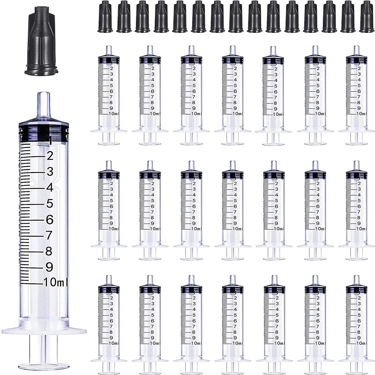 Cross Border 10ML Plastic Syringe Syringe with Hat, Supplemental Watering and Pet Feeding Bulk