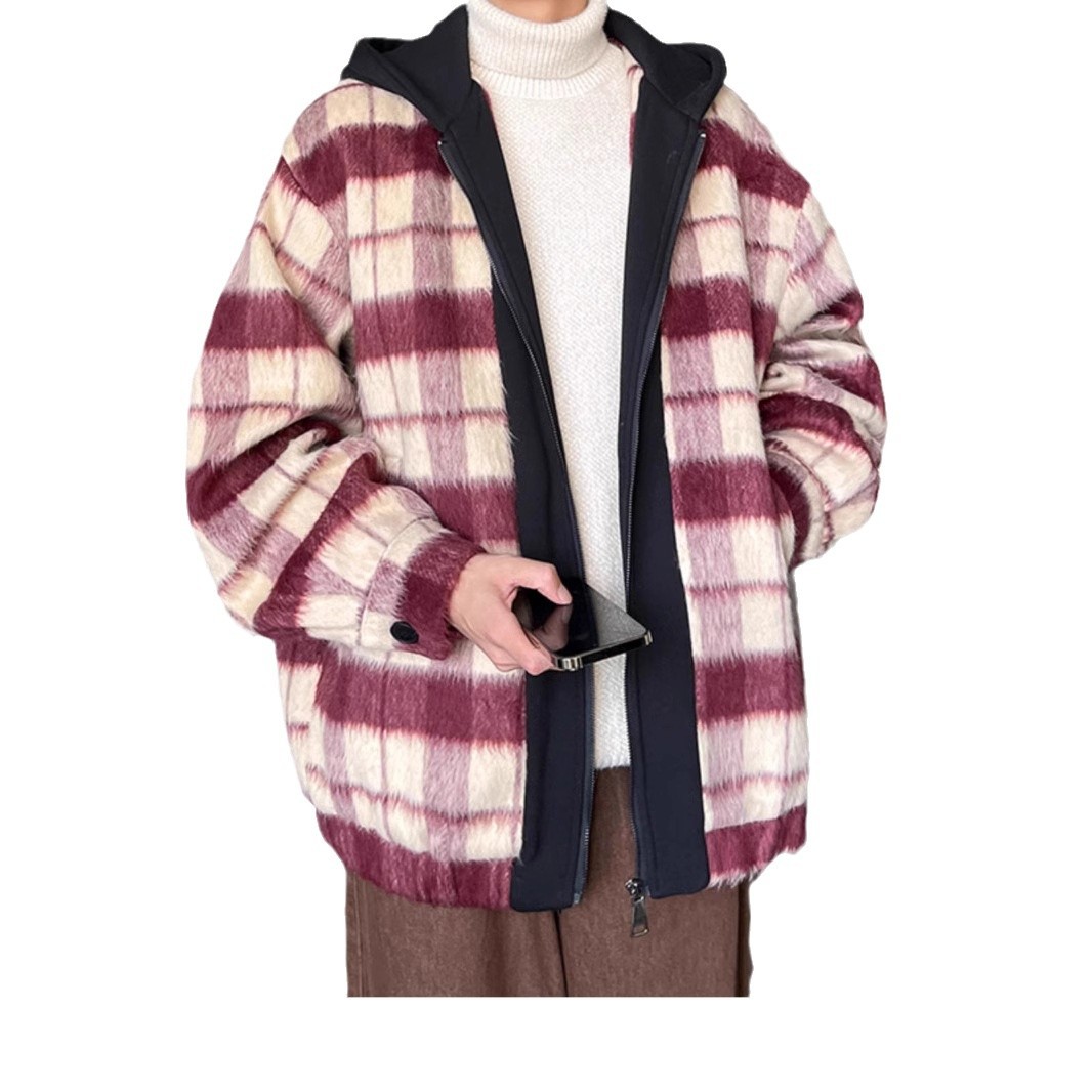 Chaqueta para hombre otoño nuevo estilo americano calle principal retro juvenil marca de moda alta sensación casual suelta chaqueta de fragancia pequeña