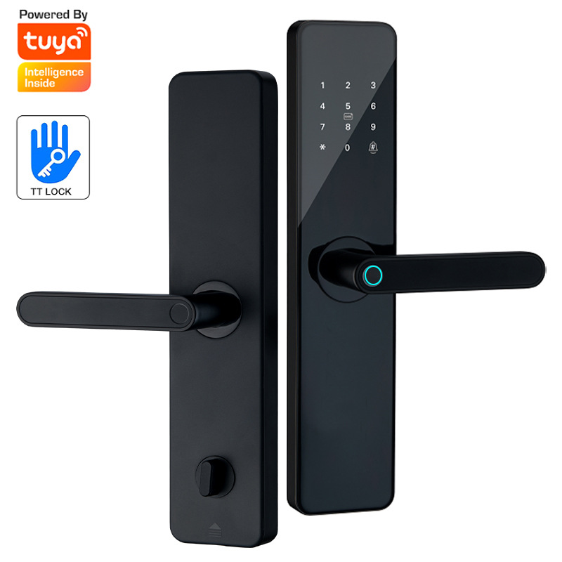 Guangdong Key Code Lock Fingerprint Open Smart Graffiti WIFILock Home Security Door Wooden Door Talent Apartment