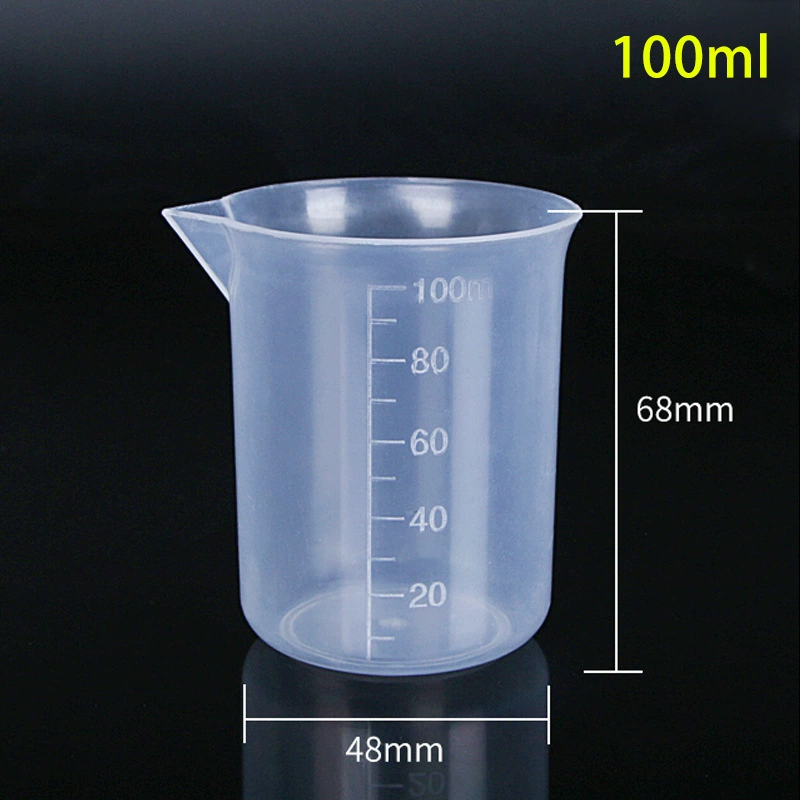 Измерительные стаканы Производитель Источник 100ml Пластиковые измерительные стаканы для воды стаканы pp Толстый стакан для шкалы