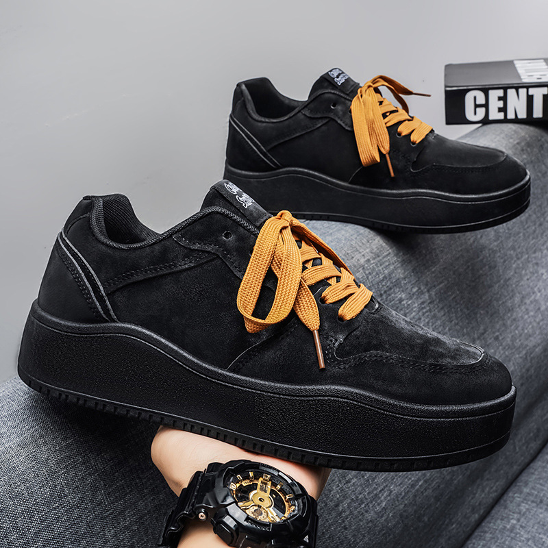 Zapatos de skate 2026 primavera nuevos zapatos de hombre cómodos con suela blanda retro desgaste de moda versátil zapatos de skate deportivos ligeros casuales
