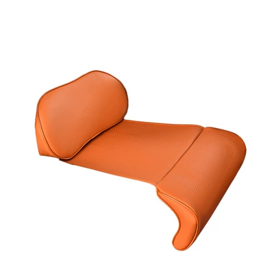 Seat cushion, seat cover, with integrated lumbar support and extended