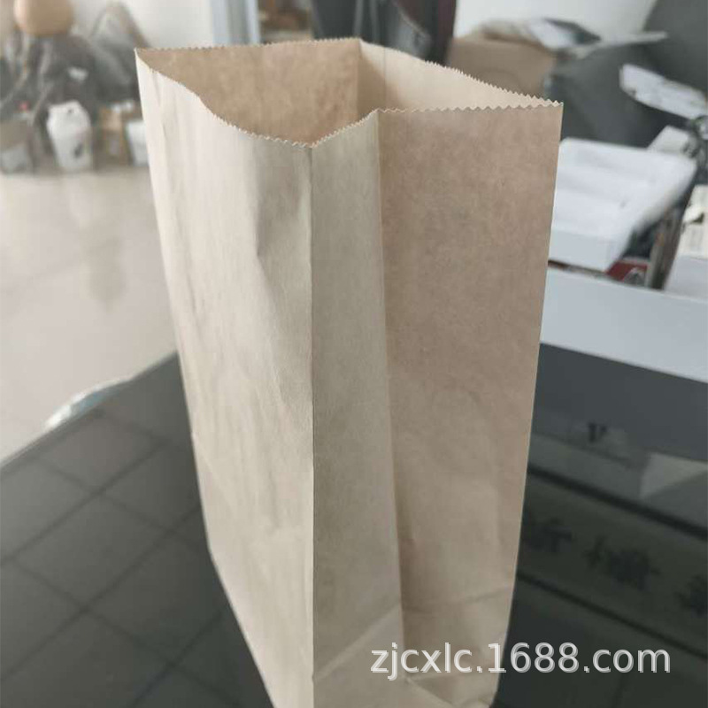 淋膜防油牛皮纸打包袋可加印logo吐司面包包装袋餐饮外卖打包纸袋