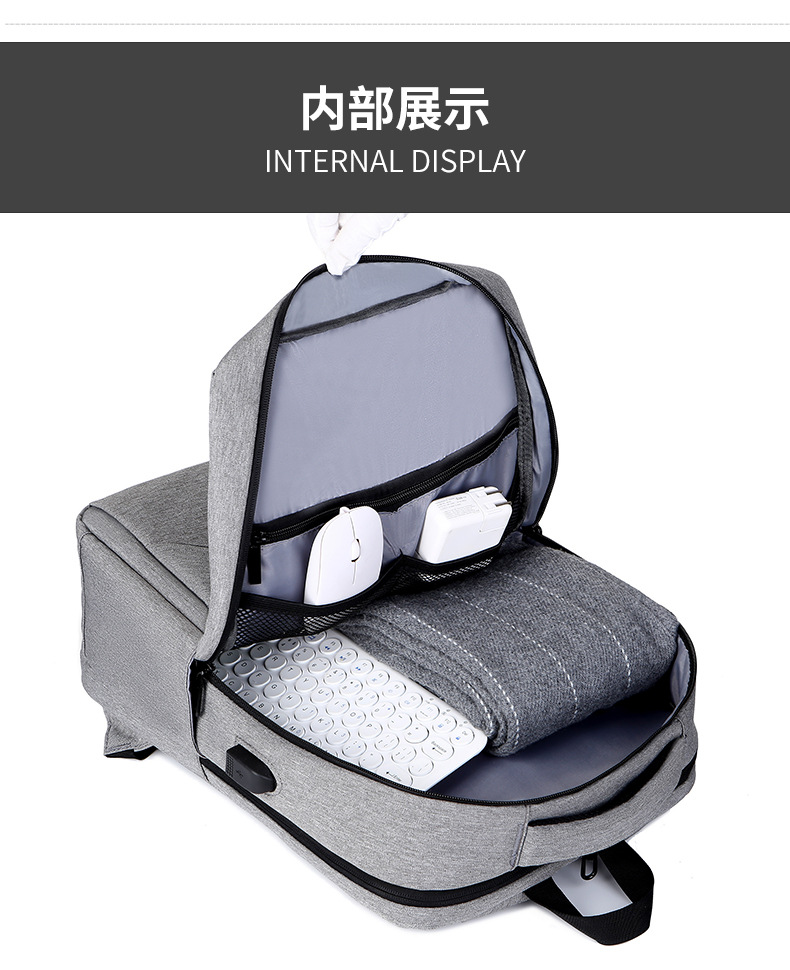 USB Oxford Cloth backpack for men, multi-functional large-capacity business commuting backpack, laptop bag undefined