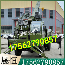 新款汽车四驱随车吊挖钻一体机挖坑起重机液压电线杆水泥杆钻坑机