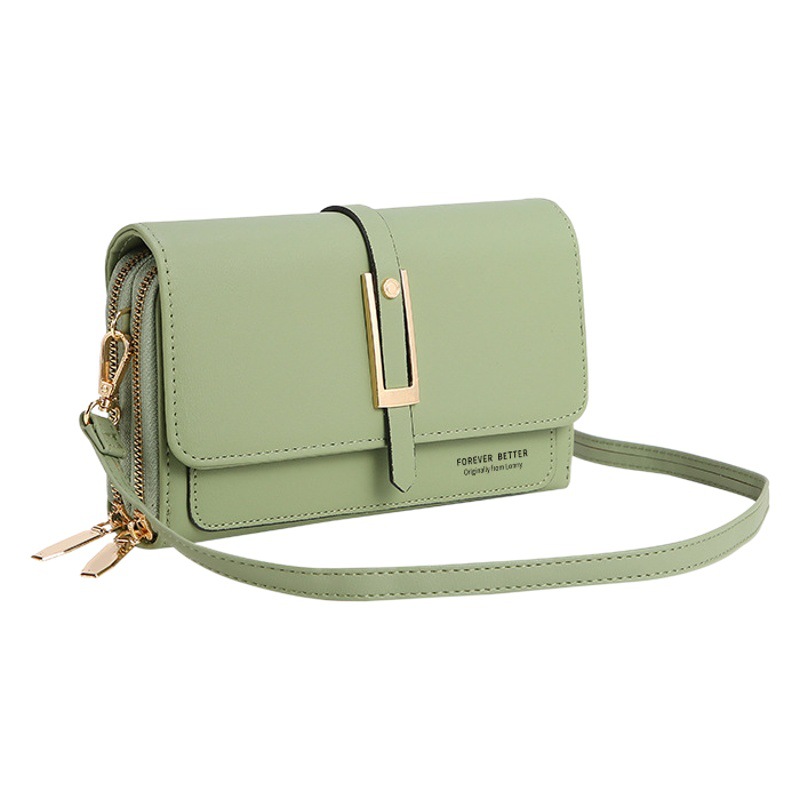 Lonny nueva Cartera bolsa de teléfono móvil de moda de estilo coreano de moda multi-funcional pequeña bolsa cuadrada versátil retro hombro bolsa de mensajero