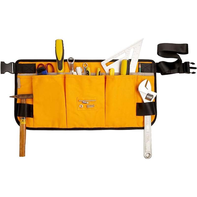 Bolso de cintura de lona gruesa amarillo