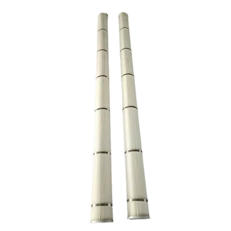 Длинный фильтр-картридж из ткани 133*2000 полиэфирной ткани с покрытием большая площадь фильтрации