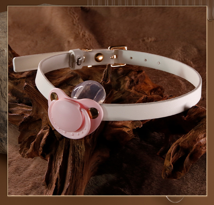 SM Couple Flirting Kit with Nipple Clamps, Leather and Alloy Restraints, Pink — detail image 21