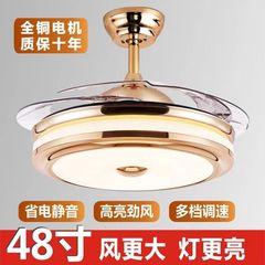隐形风扇灯智能语音蓝牙客厅卧室LED吊灯带风扇变频的吸顶灯led