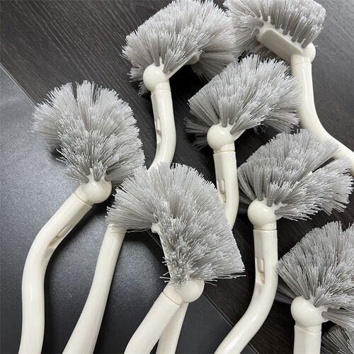 Internet-famous Japanese-style extended new no-blind-spot wooden-handle toilet cleaning brush, toilet brush for bathroom cleaning