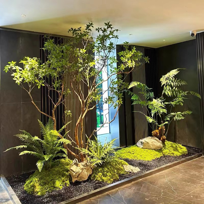 高端马醉木橱窗造景生植物室内装饰树大型假树简约景观仿真绿植|undefined