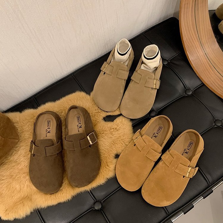 Birkenstock Shoes for Women, Dual-Wear Style, 2026 New Autumn Slip-On Lazy Shoes, Retro Flat Birkenstock Loafers