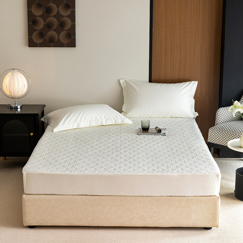 High-end Class A 100-count Long Staple Cotton Filled Antimicrobial Bedspread Pure Cotton Full Cotton Single Piece Mattress Protector Cover Anti-slip