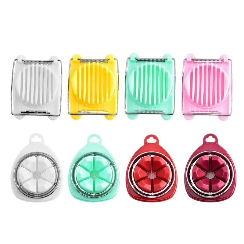 Stainless steel egg cutter household kitchen egg cutting tool single-head egg cutter preserved egg splitter