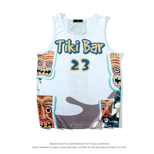 American original high-speed dry basketball casual vest sports training running marathon exploration printing hip hop mesh