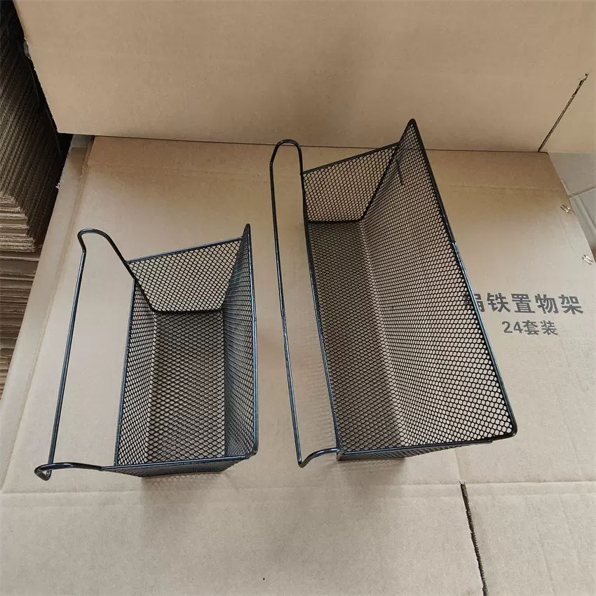 厂家供应铁挂篮助步车挂篮推车置物架小号病床收纳篮