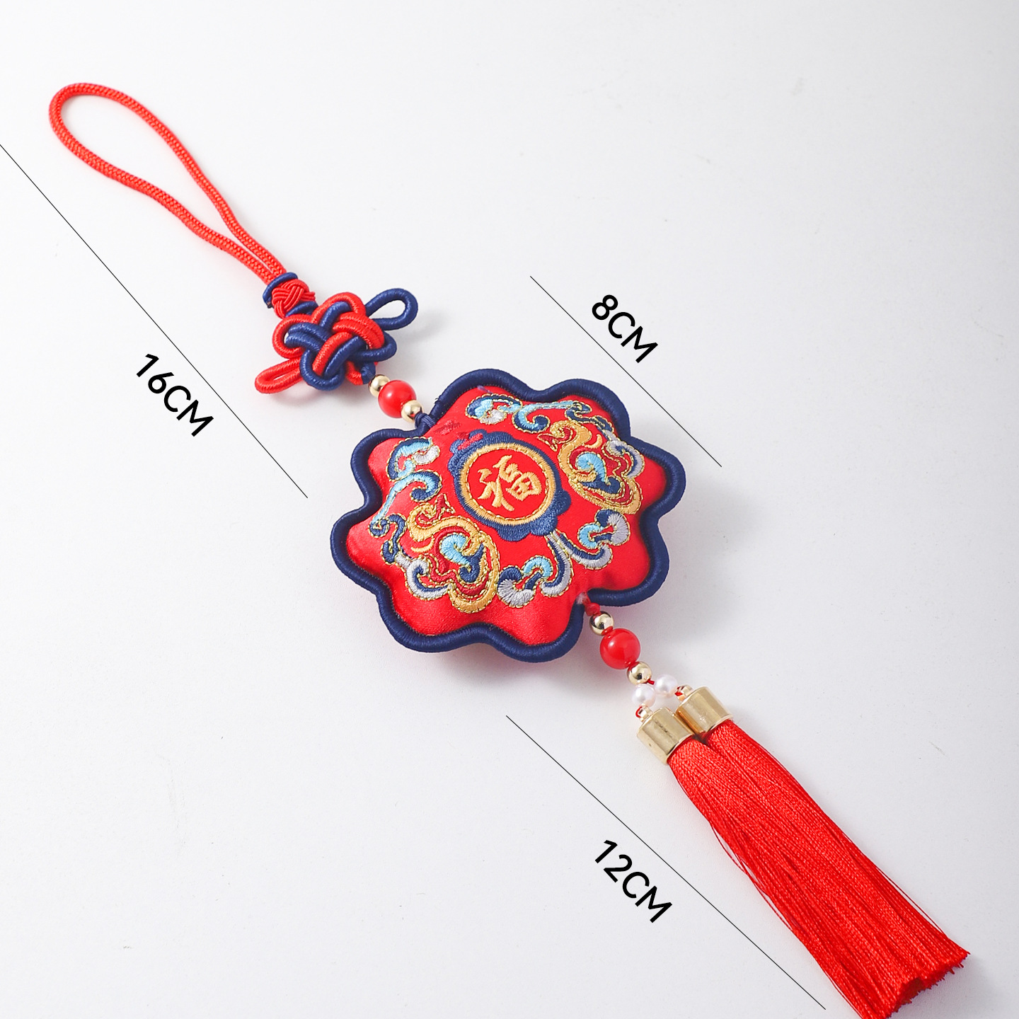 Colgante de Año Nuevo de siete colores colgante floral decoración de caballo colgante DIY colgante florista decoración de flores