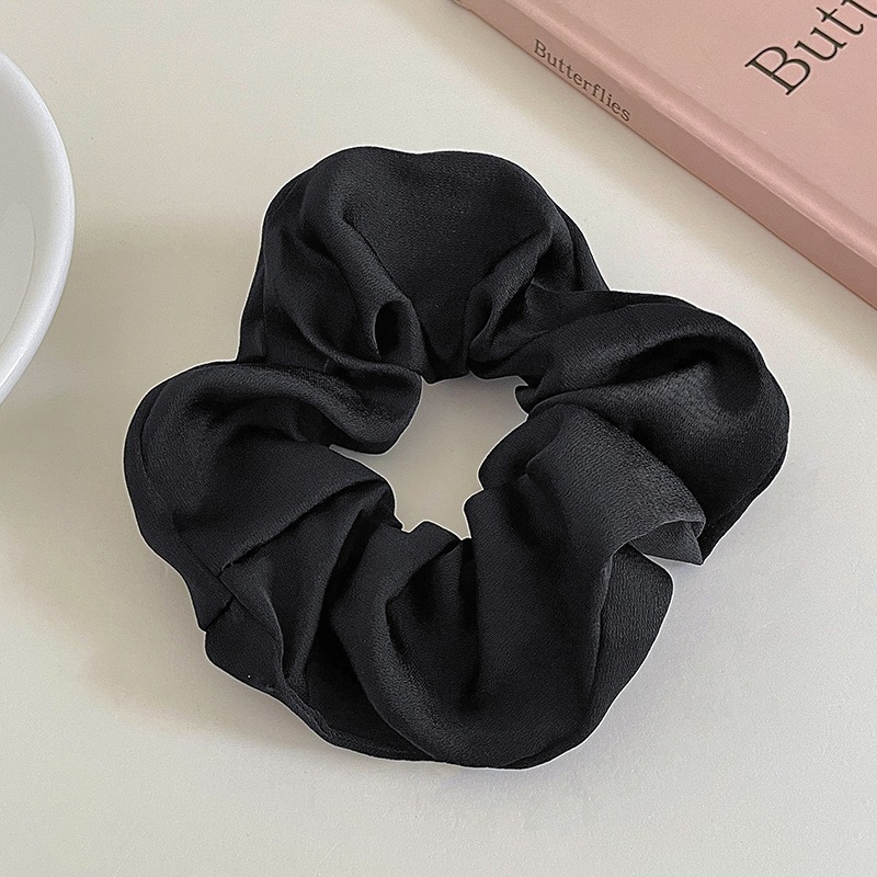 Temperamento satén anillo de cabello de bolas de cabello de mujer cuerda de cabello de alta elasticidad correa de goma duradera de alta calidad