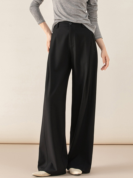 Woolen autumn black suit