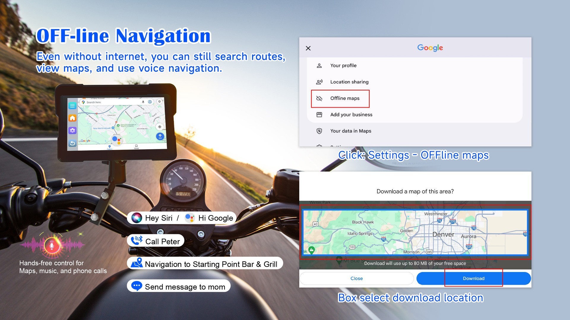 Cross-Border 7inch Motorcycle Navigation System Wireless Carplay Waterproof Motorcycle Dashcam Wholesale