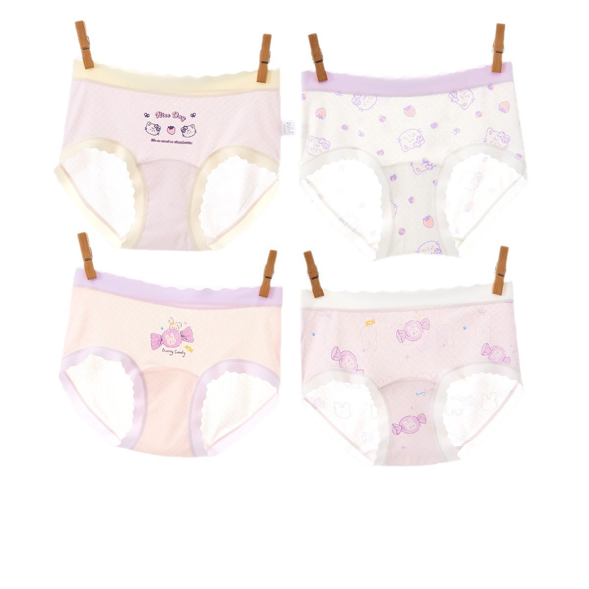 Pantalones infantis niñas un tipo de hielo de verano delgado transpirables niños grandes pantalones de chicas no es un tesoro de la mujer