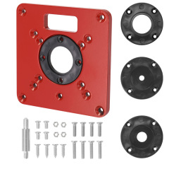 Woodworking CNC router bit reversal plate, electric acrylic milling slotting electric tool, woodworking hole machine edge trimming machine bit reversal plate