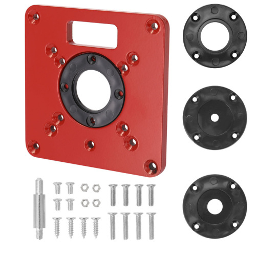 Woodworking CNC router bit reversal plate, electric acrylic milling slotting electric tool, woodworking hole machine edge trimming machine bit reversal plate
