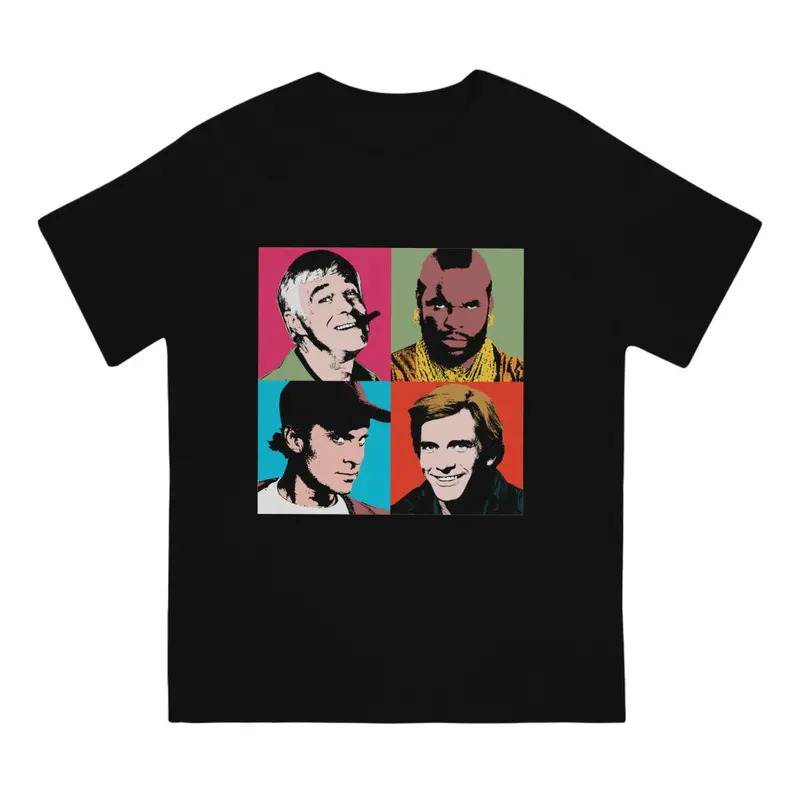 Amazon 2025 New Men's Short-Sleeved A-Team Latest Women's T-Shirt Mix and Match Tv 80S Hannibal