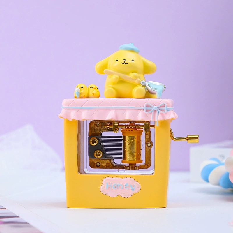 Sanrio, музыкальная коробка мультфильм, минифигура, украшения на стол, подарок на день рождения