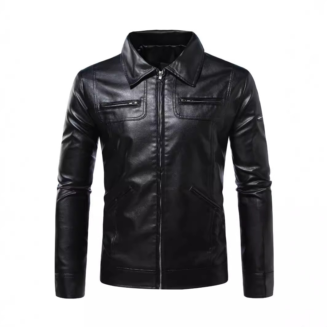 Herren PU 2024 neue Motorrad-Lederjacke_voghion.com