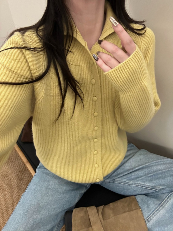 秋季女士设计感纯色针织毛衣开衫外套女2025新款时尚洋气早秋穿搭|undefined