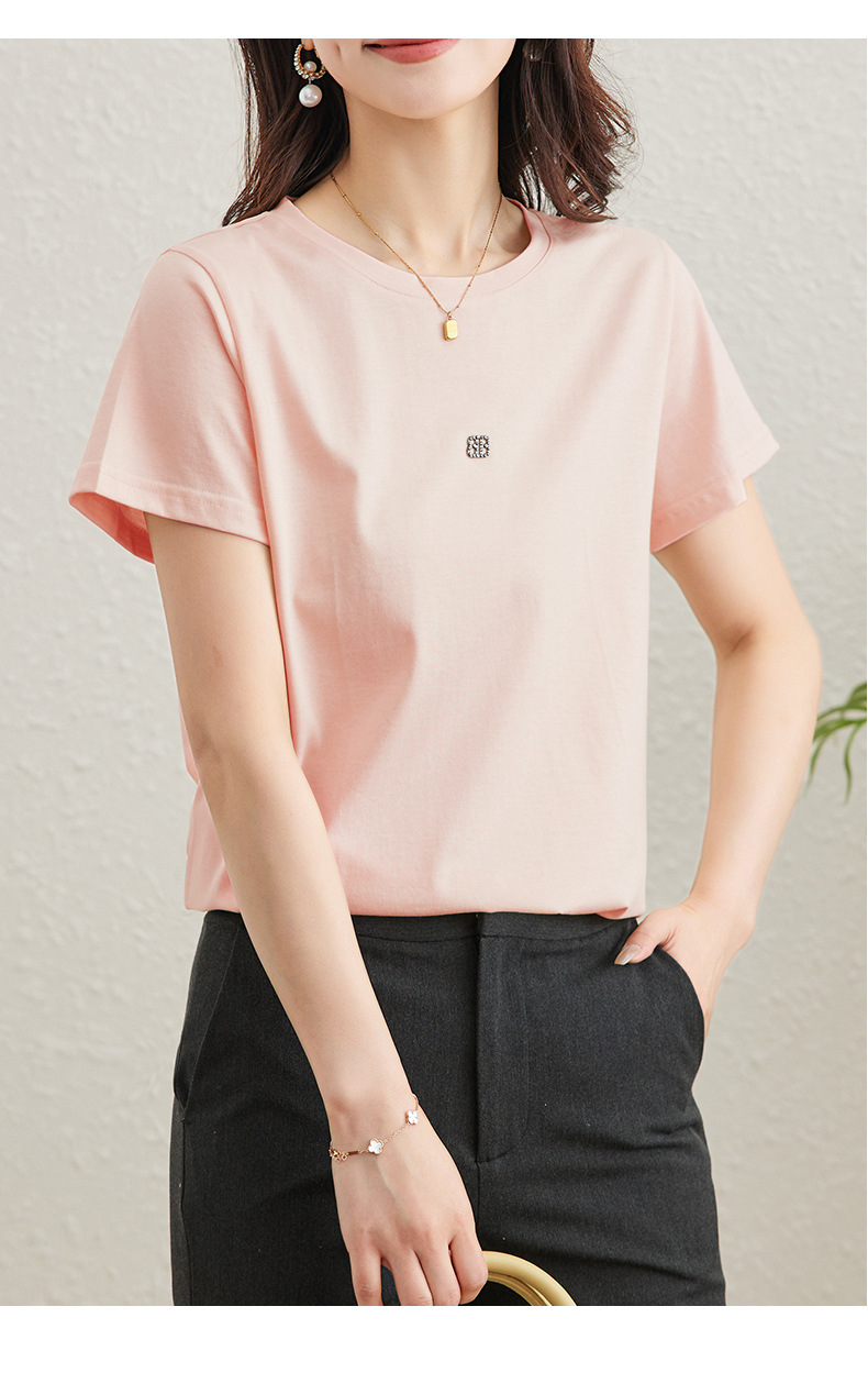 C7243 1020K ÁO THUN NỮ HANTDNG BIG SIZE NGOẠI CỠ NGẮN TAY MÙA HÈ THỜI TRANG NỮ LỤA TƠ TẰM G03 SẢN PHẨM MỚI