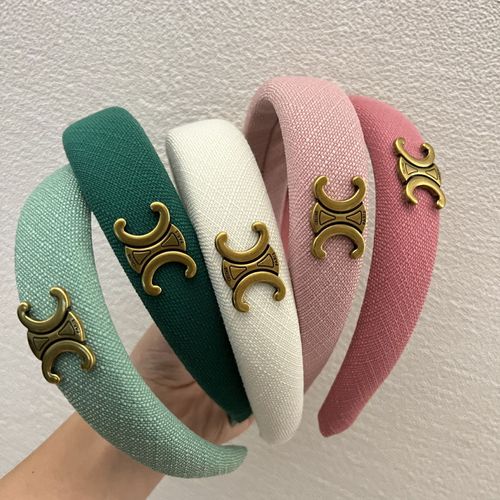Letter small fragrant style hairband Korean new style high skull pressure wide-brimmed sponge headband female simple high-end headwear