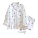 Korean style sweet spring and autumn cotton gauze pajamas women's thin cotton gauze home wear long sleeve trousers suit outer wear