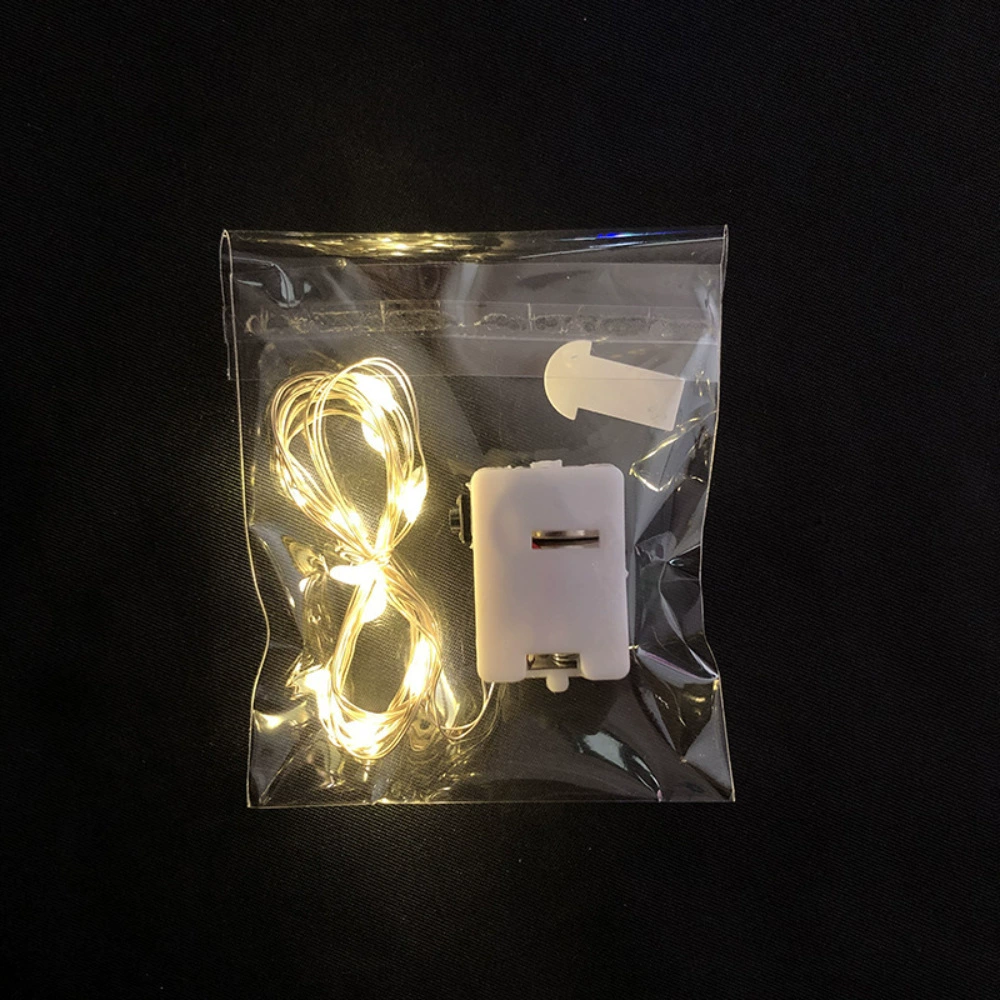 LED copper wire fairy lights, 3‑mode adjustable, warm/multi colors, AG13/LR44 battery