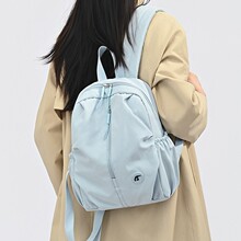 轻便大容量背包女旅行轻便简约纯色双肩校园电脑包登山书包大学生
