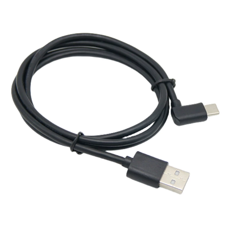 USB2.0 Type-C кабель данных с изгибом около 90 градусов, уголок USB3.1, короткий кабель для зарядки Android