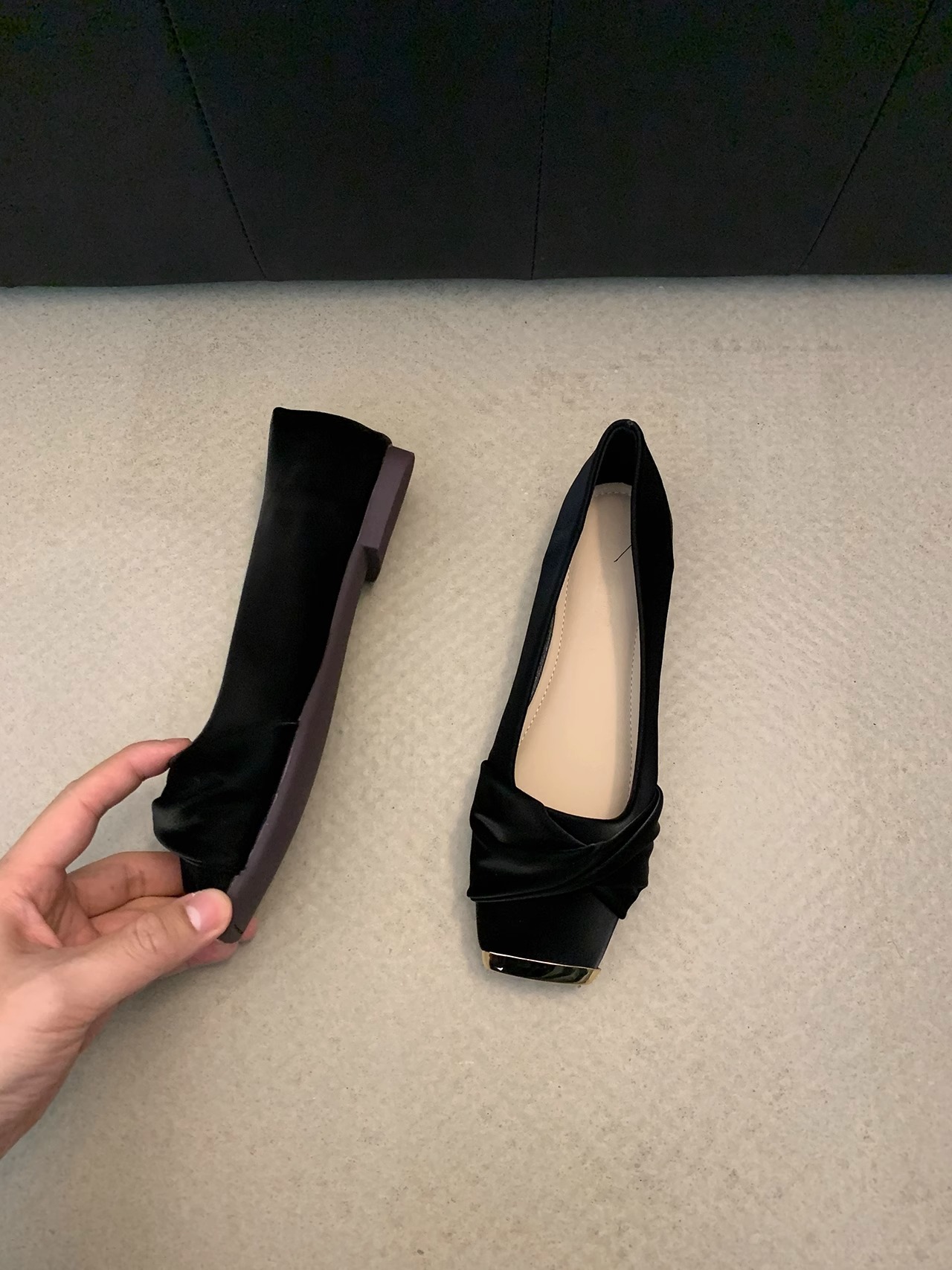 Flat Elegant Gentle High-End Commuter Shoes For Women 2025 New Spring French Square Toe Mary Jane Loafers_vogvips.com