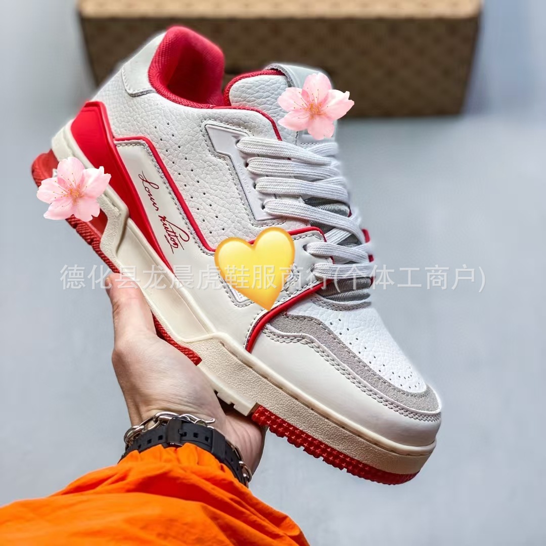 Ventas directas de fábrica de Guangzhou Traienr zapatillas deportivas mujer cemento blanco negro mezclilla plataforma zapatos casuales hombres y mujeres con el mismo estilo