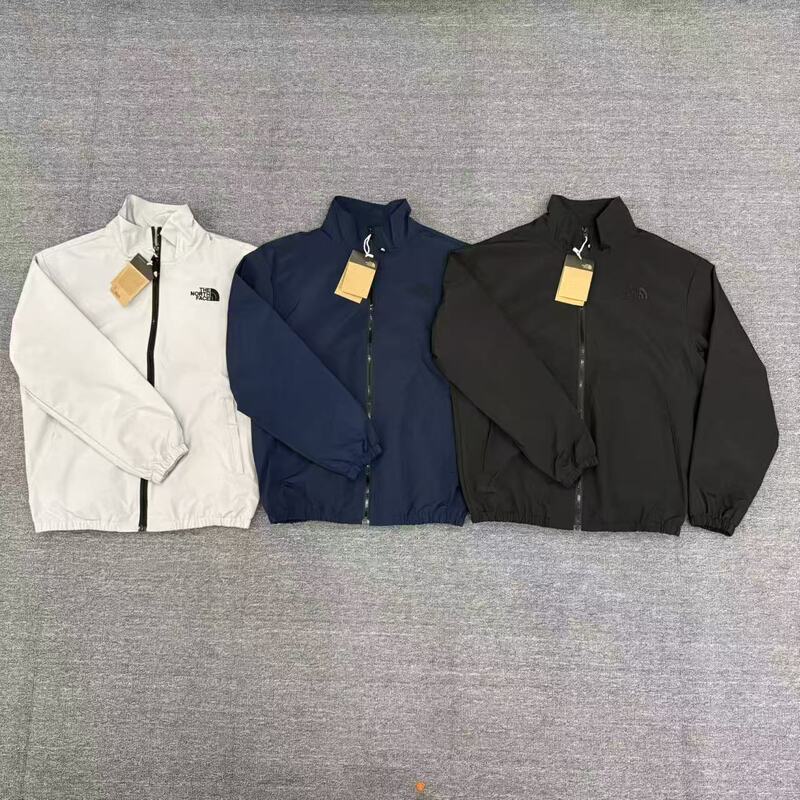 The North Face Men's Stand-Up Collar Jacket, New Spring and Autumn Casual Jacket with Drawstring Design, Sporty Style