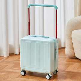 新款宽拉杆行李箱女18寸多功能耐用男小型轻便登机箱20小号旅行箱
