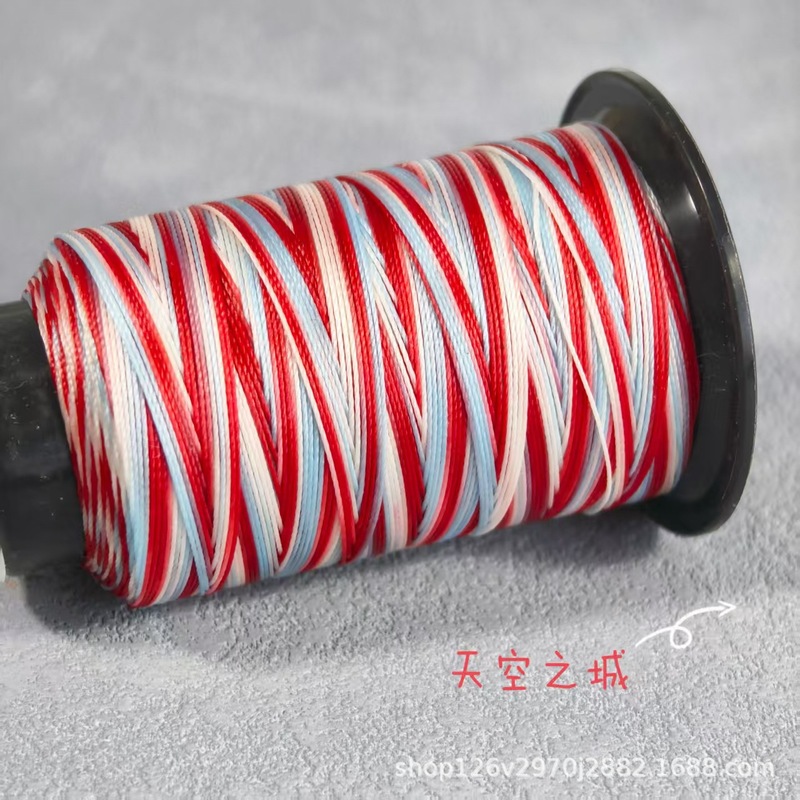 6股段染蜡线纯色圆蜡线手工编织diy手绳耐磨线材一卷约200米|undefined