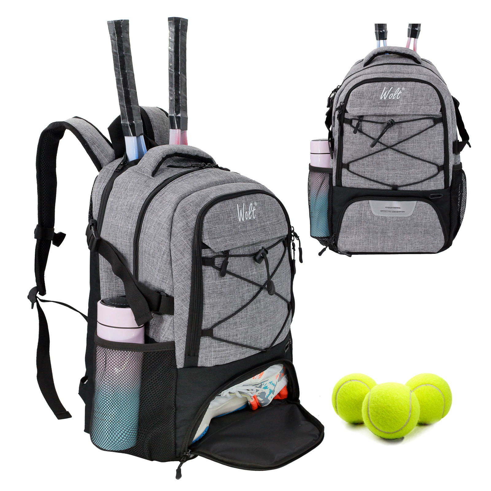 сумка для спорта WOLT Tennis, рюкзак для плавания, дорожная сумка, дышащая износостойкая школьная сумка