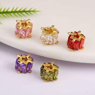 18k����ɫ�M�����ķ��ʯ��������Ƕ�ֹ�ˮ��diy�Ʒ�������